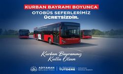 Kurban Bayramı Boyunca Adıyaman Belediyesi Otobus Seferleri Ücretsiz