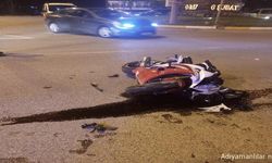 Adıyaman'da motosiklet ile otomobil çarpıştı: 1 yaralı var