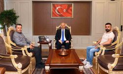 Vali Abdullah Küçük'e basın mensuplarından ziyaret