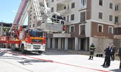Besni İtfaiyesi'nin gerçeği aratmayan yangın tatbikatı