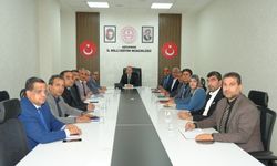 İl Milli Eğitim Müdürlüğü'nde haftalık değerlendirme toplantısı yapıldı