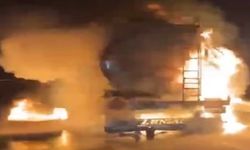 TAG Otoyolu’nda Seyir Halindeki Tanker Yandı