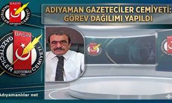 Adıyaman Gazeteciler Cemiyeti'nde Görev Dağılımı Yapıldı