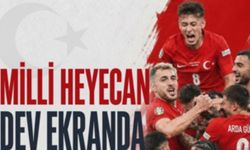 Adıyaman Belediyesi'nden milli maç için dev ekran etkinliği