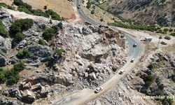 Adıyaman-Çelikhan Karayolunda Heyelan