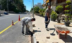 Adıyaman'da altyapısı tamamlanan sokaklarda kaldırımlar yenileniyor - Videolu Haber