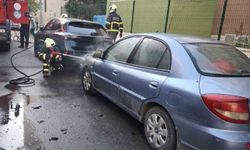 Park Halindeki Otomobilde Yangın Çıktı