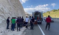 Devrilen motosikletin sürücüsü yaralandı