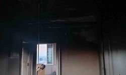 Evi yaktı, canı zor kurtarıldı