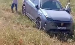 Siirt'te araç şarampole yuvarlandı, sürücü yaralandı