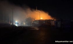 Besni'de Çıkan Yangında 3 İş Yeri Zarar Gördü