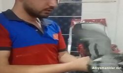 Besni'de Havalandırma Boşluğuna Düşen Güvercin Kurtarıldı