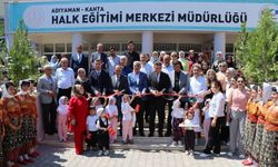 Kahta Halk Eğitimi Merkezi yıl sonu sergisi açıldı
