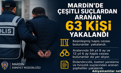 Mardin'de Aranan 63 Kişi Polis Operasyonuyla Yakalandı