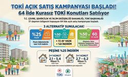 TOKİ 64 ilde 18 bin liradan başlayan taksitlerle yaklaşık 20 bin konutu satışa çıkarıyor