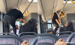 Adıyaman'da Şehir İçi Otobüste Tekmeli Yumruklu Kavga