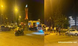 Adıyaman'da Saat Kulesi Kavşağı'nda Kaza 1 Yaralı