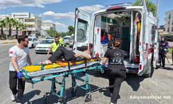 Adıyaman'da Otomobil Motosikletle Çarpıştı 1 Yaralı