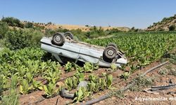 Adıyaman'da Kontrolden Çıkan Otomobil Takla Attı 3 Yaralı