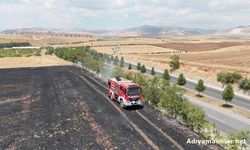 Beşpınar Yakınındaki Anız Yangını Kontrol Altına Alındı