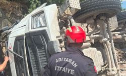Adıyaman'da Mikser Kazasında Kurtarma Anları Kamerada