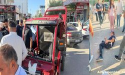 Kahta Devlet Hastanesi Önünde Kaza 1 Yaralı
