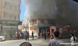 Kahta'da İş Yeri Yangınında Tüpler Patladı
