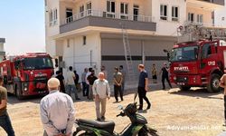 Kahta'da İşçilerin Kaldığı Evde Yangın