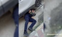 Adıyaman'da Motor Kısmına Giren Kedi Kurtarıldı