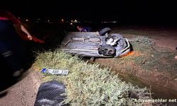 Mardin Nusaybin'de Otomobil Takla Attı 3 Yaralı