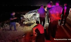 Siverek-Adıyaman Yolunda Otomobil Sürüye Çarptı 3 Yaralı
