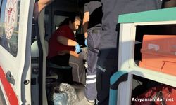Adıyaman'da Devrilen Motosikletin Sürücüsü Yaralandı