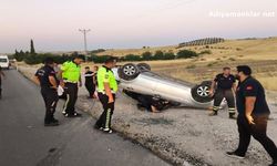 Adıyaman'da Takla Atan Otomobilde 1 Kişi Yaralandı