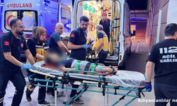 Adıyaman'da Takla Atan Otomobilde 2 Çocuk Yaralandı
