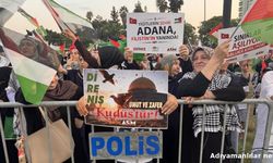 Avrupa'dan Gelen Filistin Konvoyu Adana'da