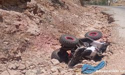 Besni'de ATV Devrildi Sürücü Ve 3 Çocuk Yaralandı