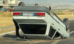 Adıyaman’da otomobil takla attı: 1 yaralı