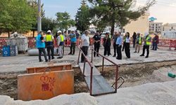 EBRD ve İller Bankası heyeti Adıyaman'daki kanalizasyon ve yağmur suyu çalışmalarını inceledi