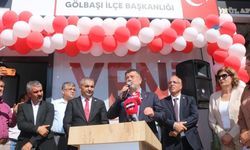 Gölbaşı YENİ Parti İlçe Başkanlığı açıldı, 2 Belediye Başkana rozet takıldı