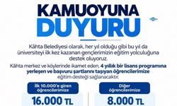 Kahta Belediyesi'nden üniversite öğrencilerine eğitim desteği