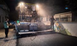 Mara ve Musalla mahallelerinde gece asfalt mesaisi