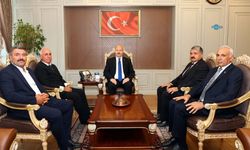 Vali Küçük, ziraat odası Başkanları ve Köy Muhtarları Derneği Başkanını kabul etti
