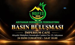 Adıyaman Dernekler Federasyonu çalışmalarını ve projelerini basın buluşmasında paylaşacak