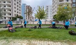 Adıyaman'da parklarda bakım ve temizlik çalışmaları devam ediyor