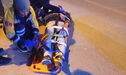 Adıyaman’da evrilen motosikletin sürücüsü yaralandı