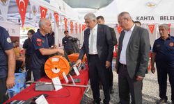 Kahta'da itfaiye ekipleri vatandaşları yangınlara karşı uyarıyor