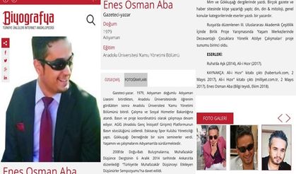 Enes Osman ABA ‘Türkiye Ünlüleri Ansiklopedisinde‘