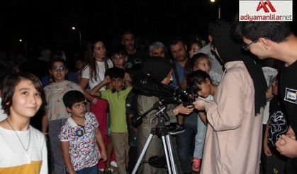 Astronomi meraklısı öğrenciler Ay, Satürn ve Jüpiter’i gözlemledi