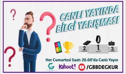 Gaziantep'te genel kültür temalı ödüllü online bilgi yarışması düzenlenecek