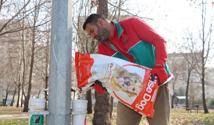 Karaköprü Belediyesi  sokaktaki canları unutmuyor